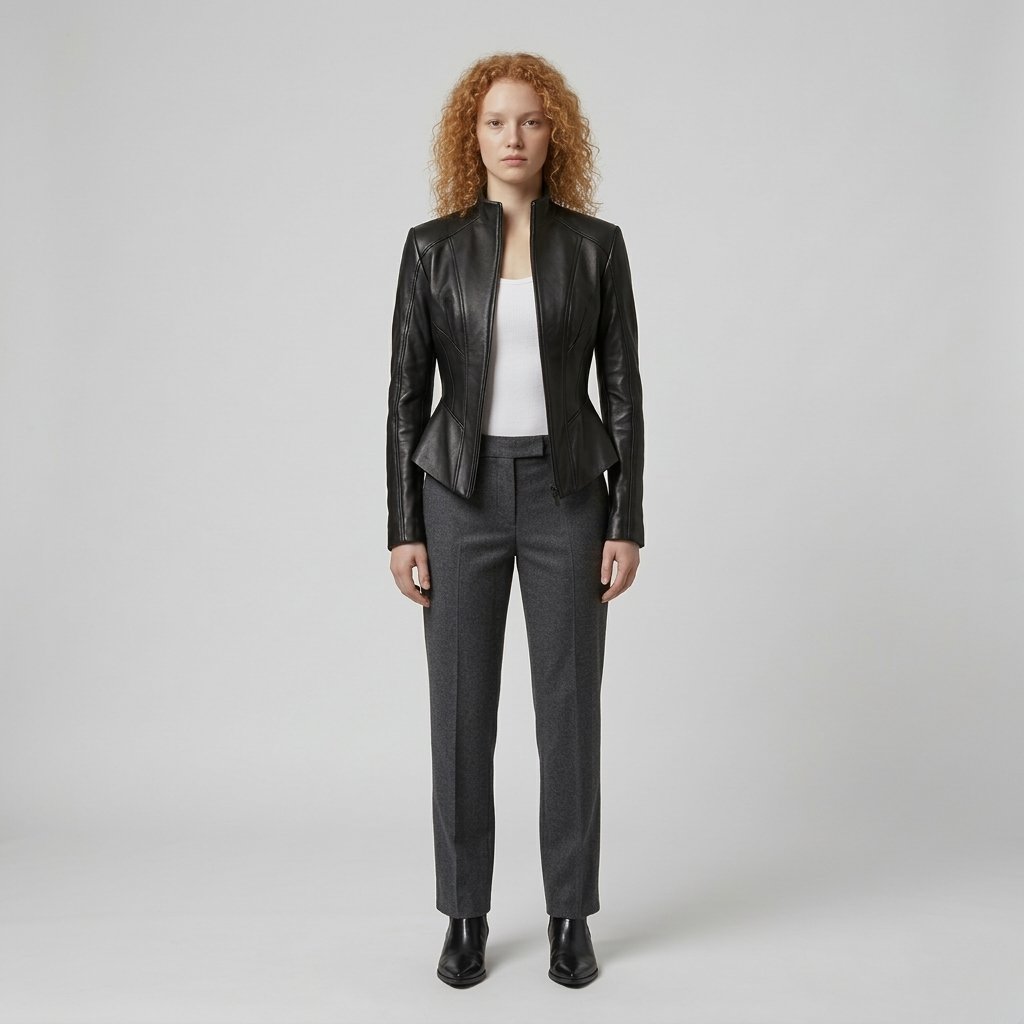 Women's Contour Faux-Leather Jacket