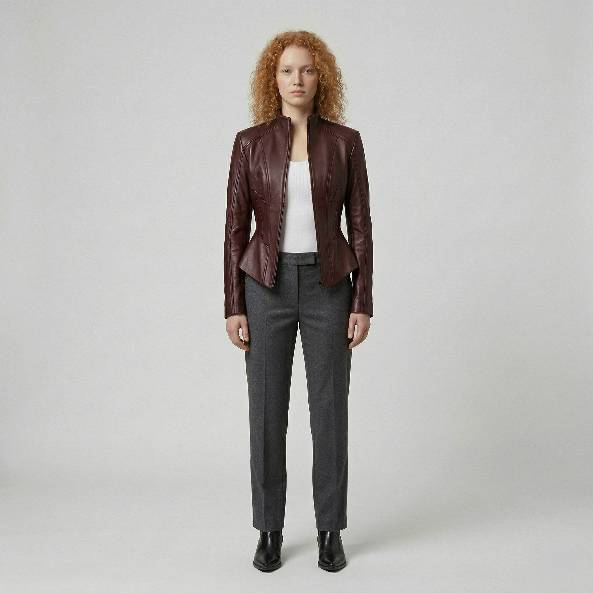 Women's Contour Faux-Leather Jacket