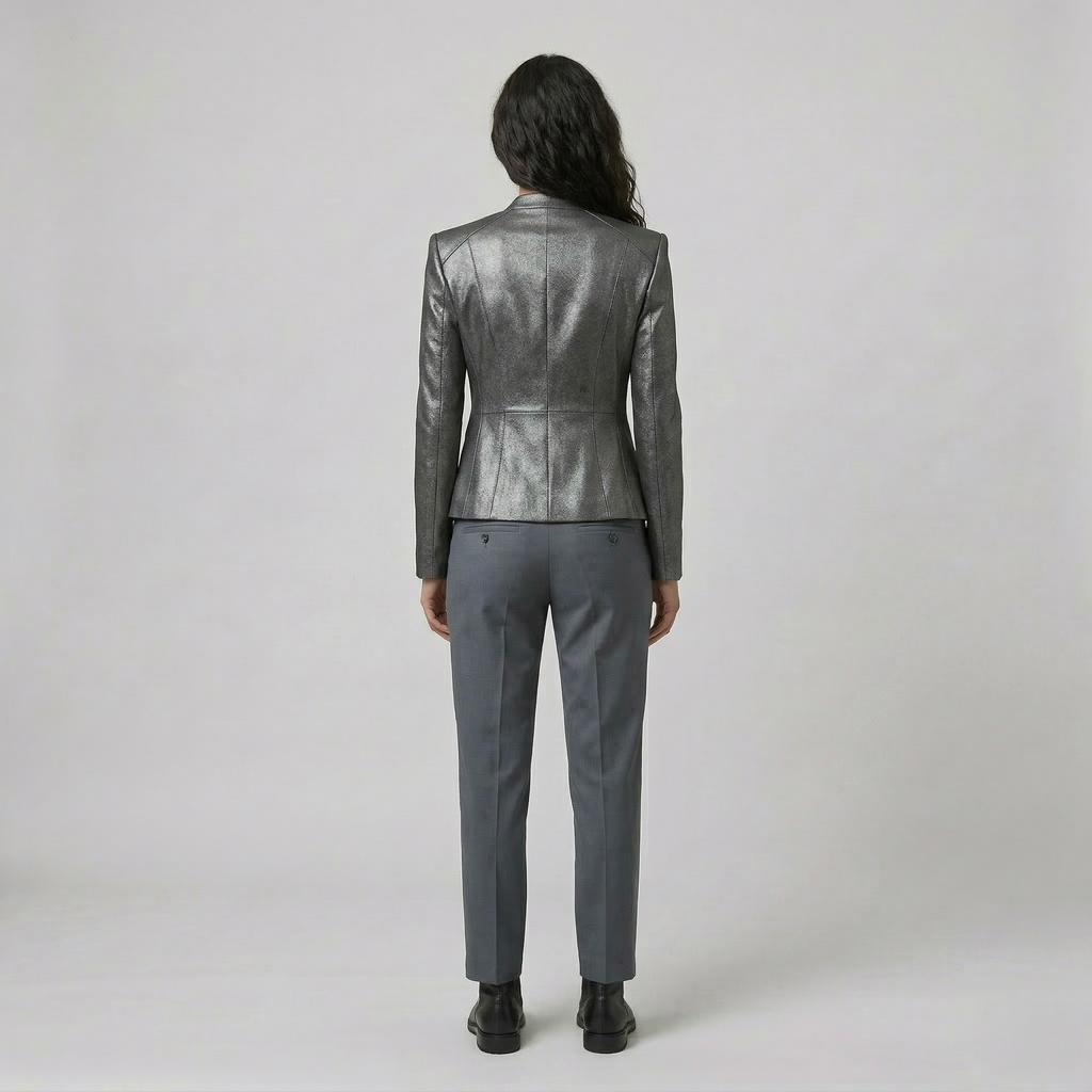 Women's Metallic Contour Blazer