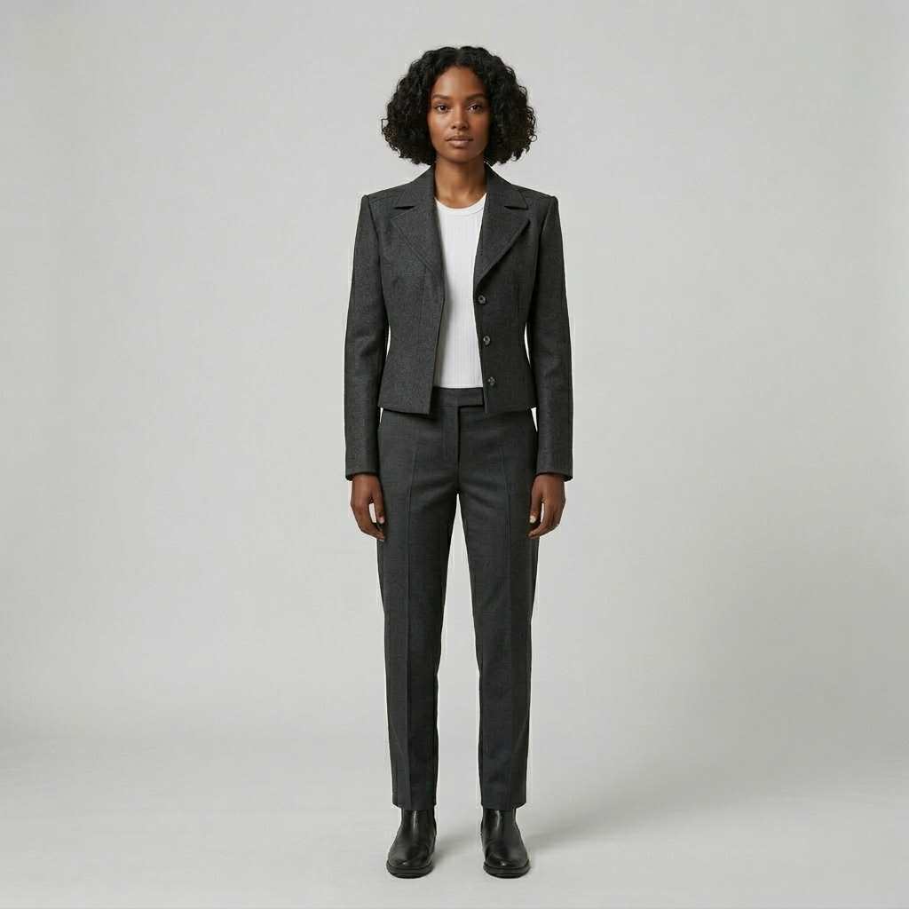 Women's Cropped Tailored Blazer