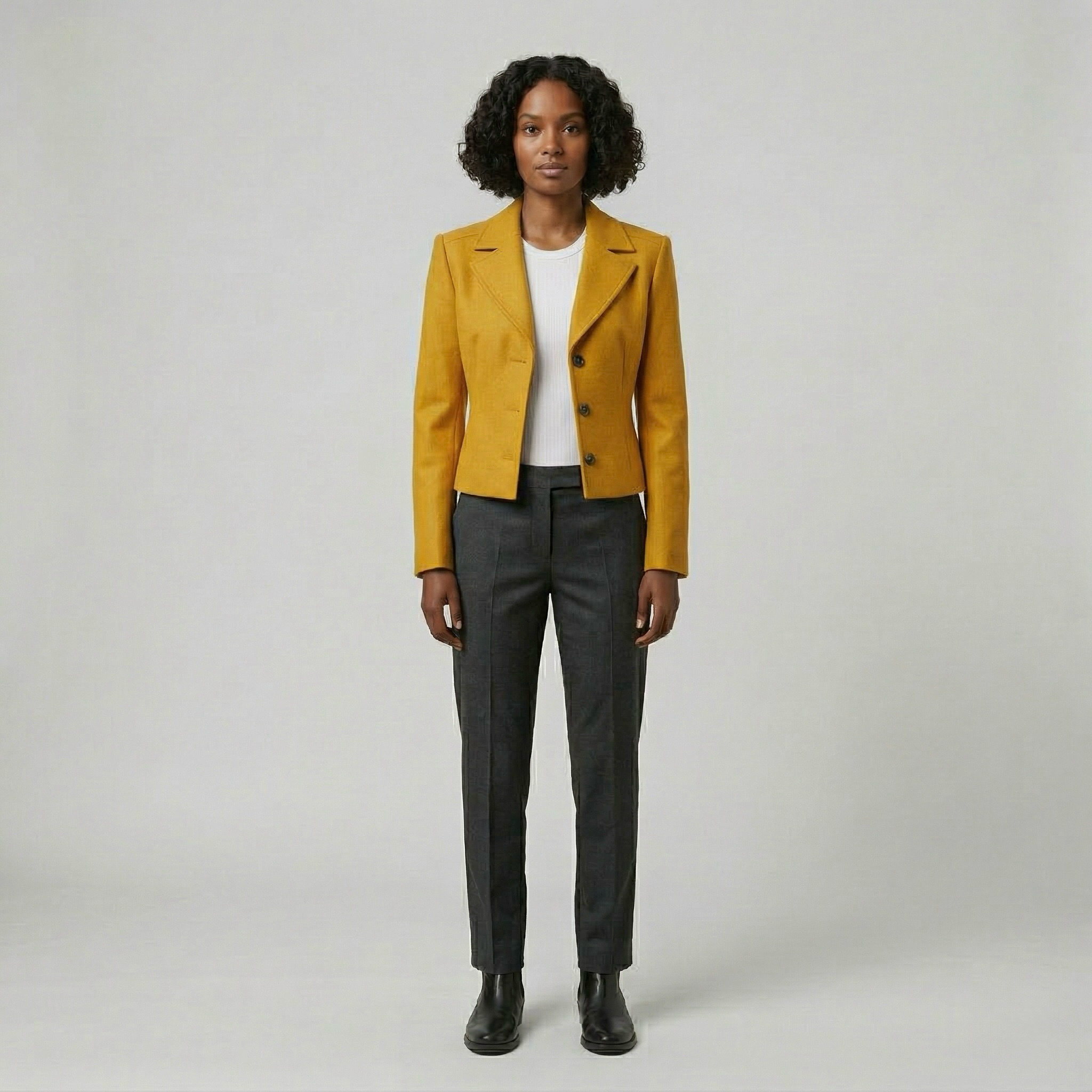 Women's Cropped Tailored Blazer