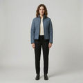 Women's Quilted Structured Zip Jacket