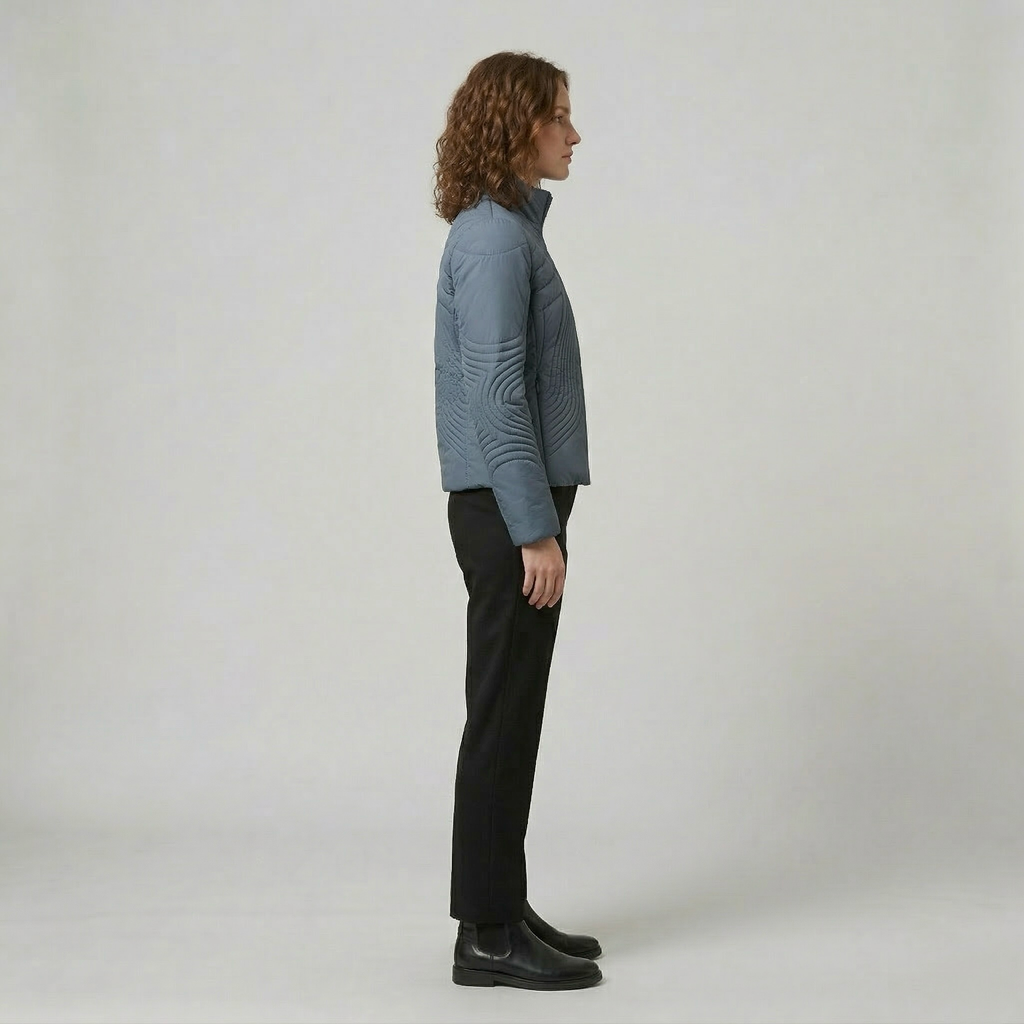 Women's Quilted Structured Zip Jacket