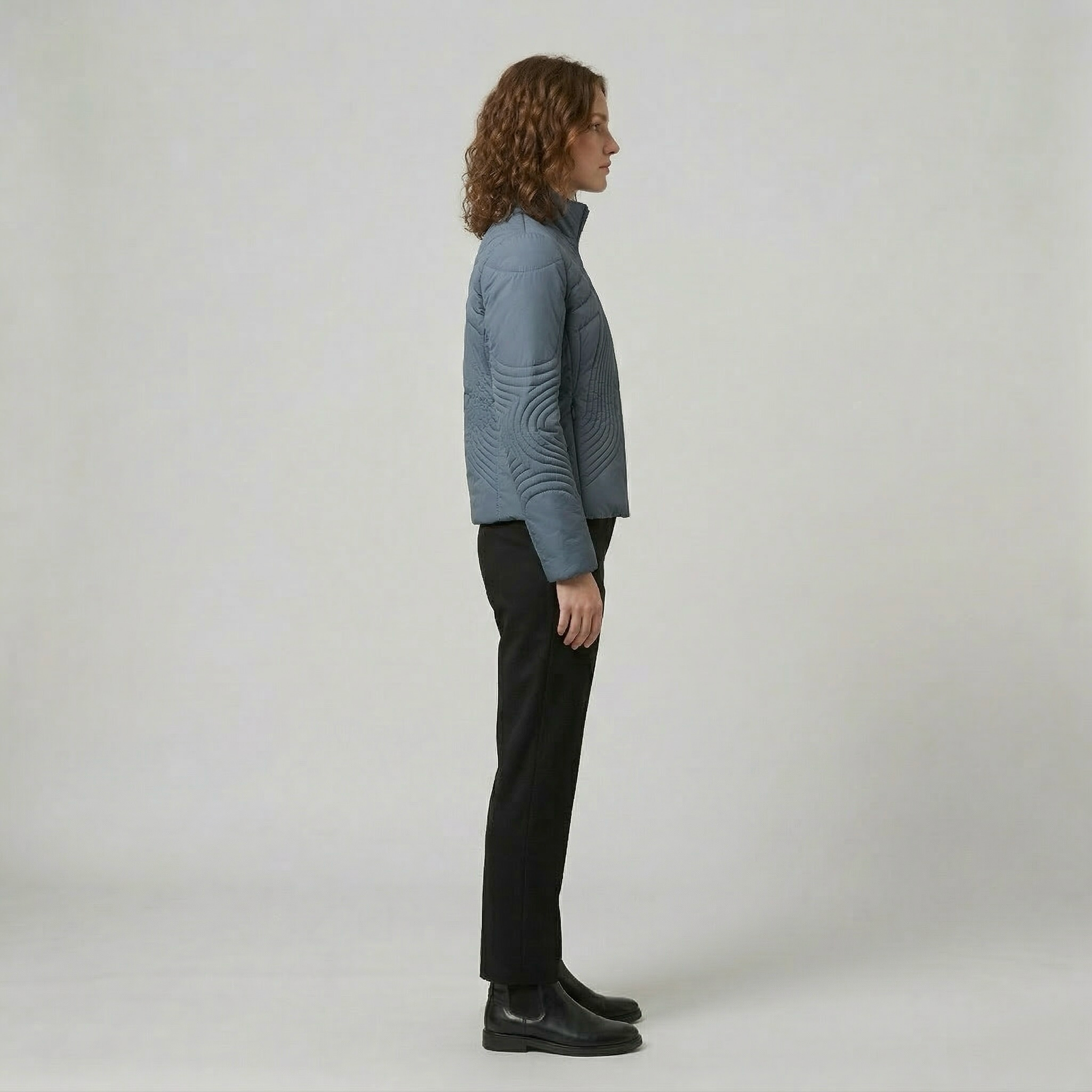 Women's Quilted Structured Zip Jacket