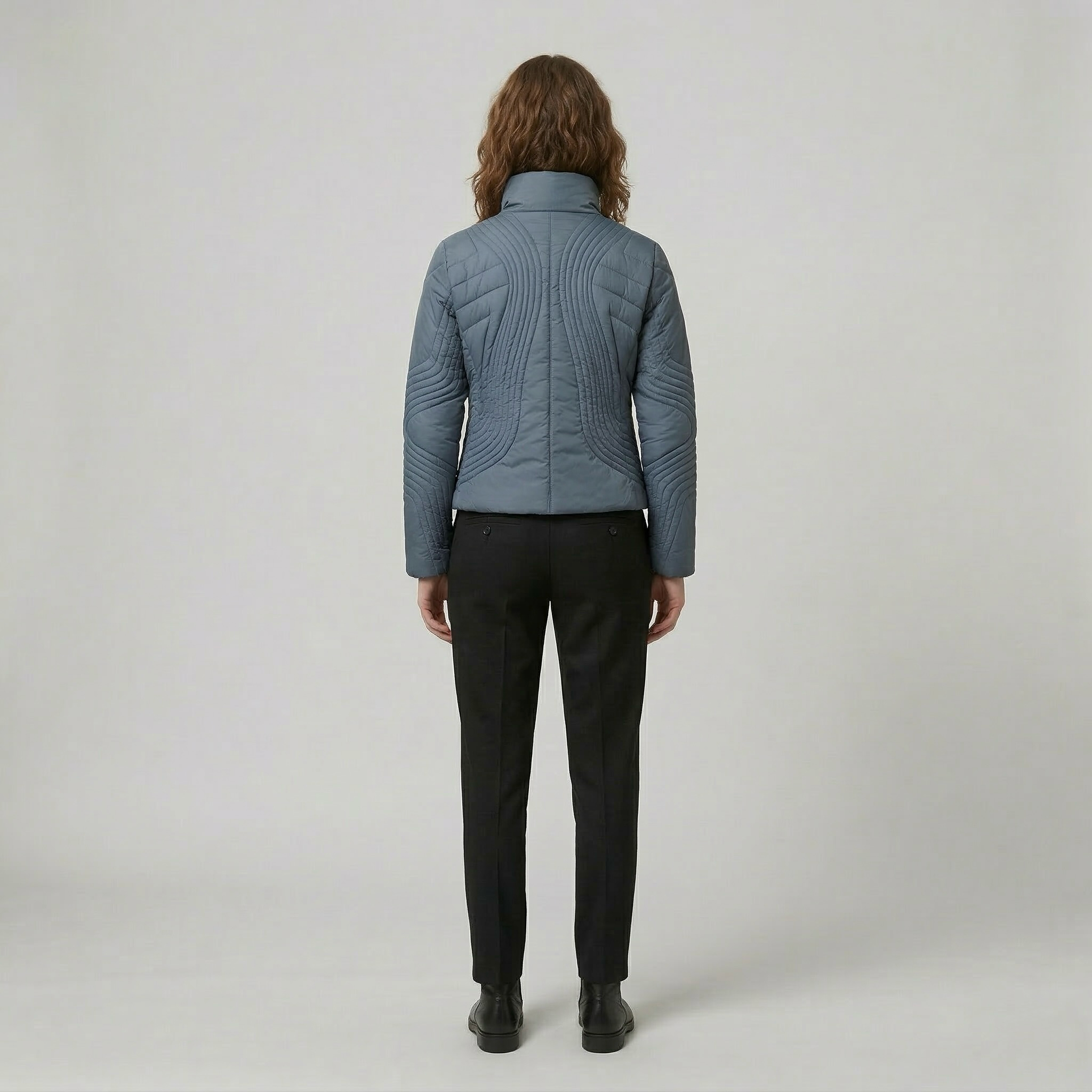 Women's Quilted Structured Zip Jacket