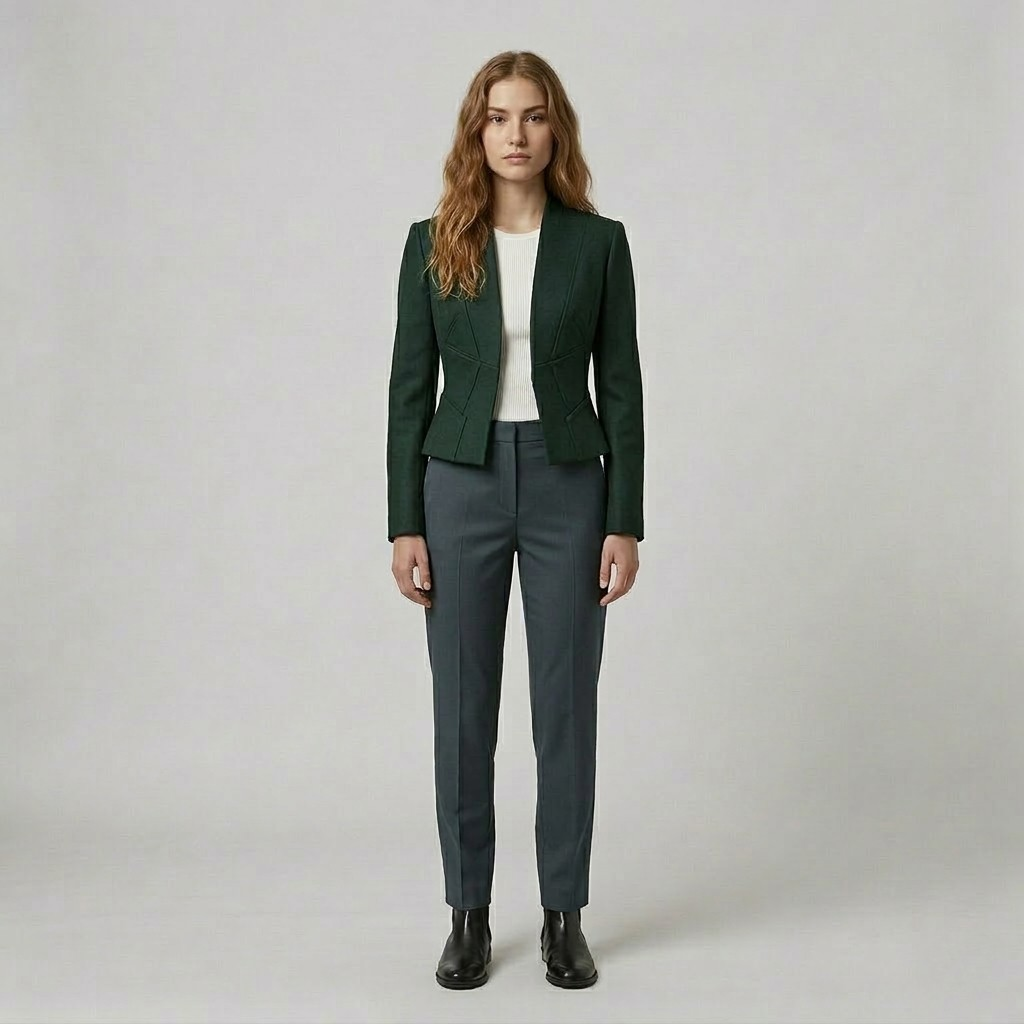 Women's Sculpted-Waist Tailored Blazer