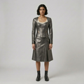 Women's Metallic Corset & Trouser Set