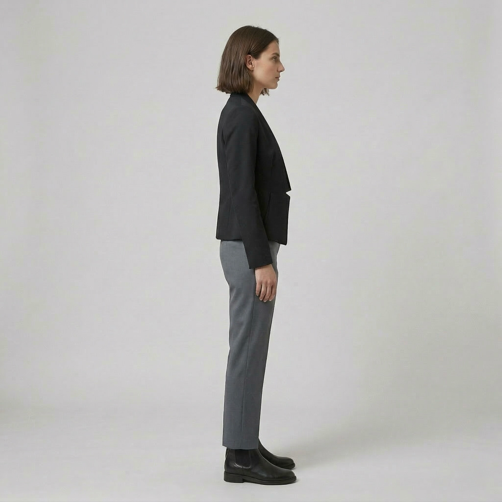 Women's Open-Front Cropped Blazer