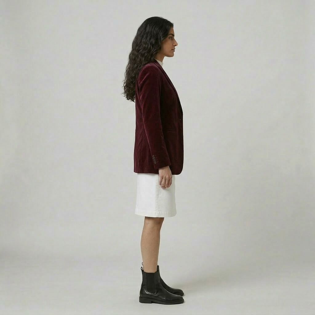 Women's Velvet-Finish Blazer