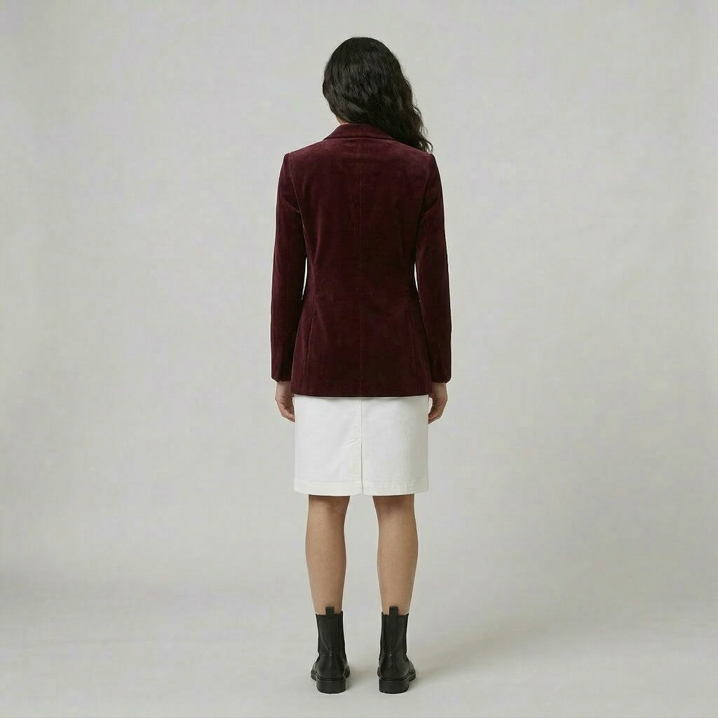 Women's Velvet-Finish Blazer