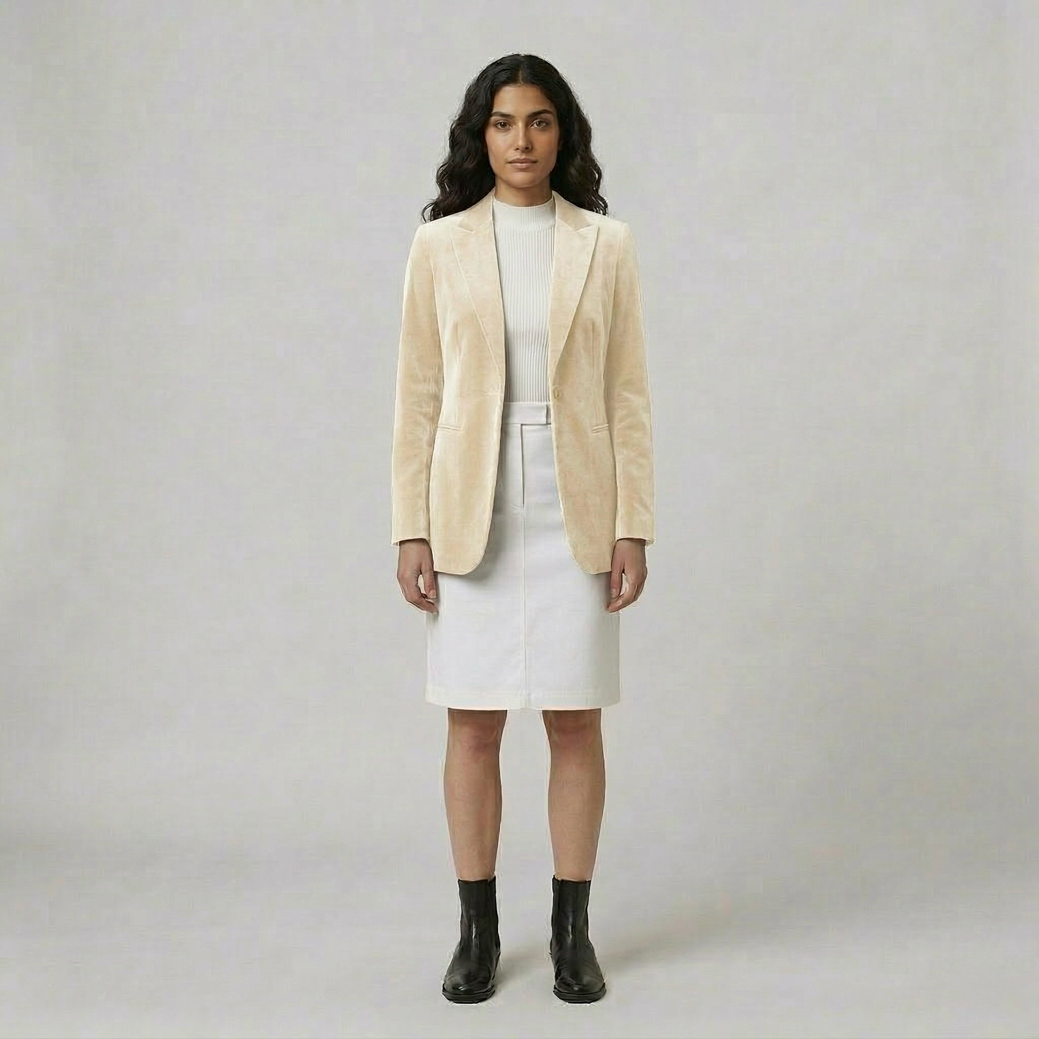 Women's Velvet-Finish Blazer