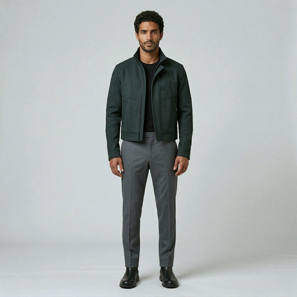 Men's Structured Zip Jacket