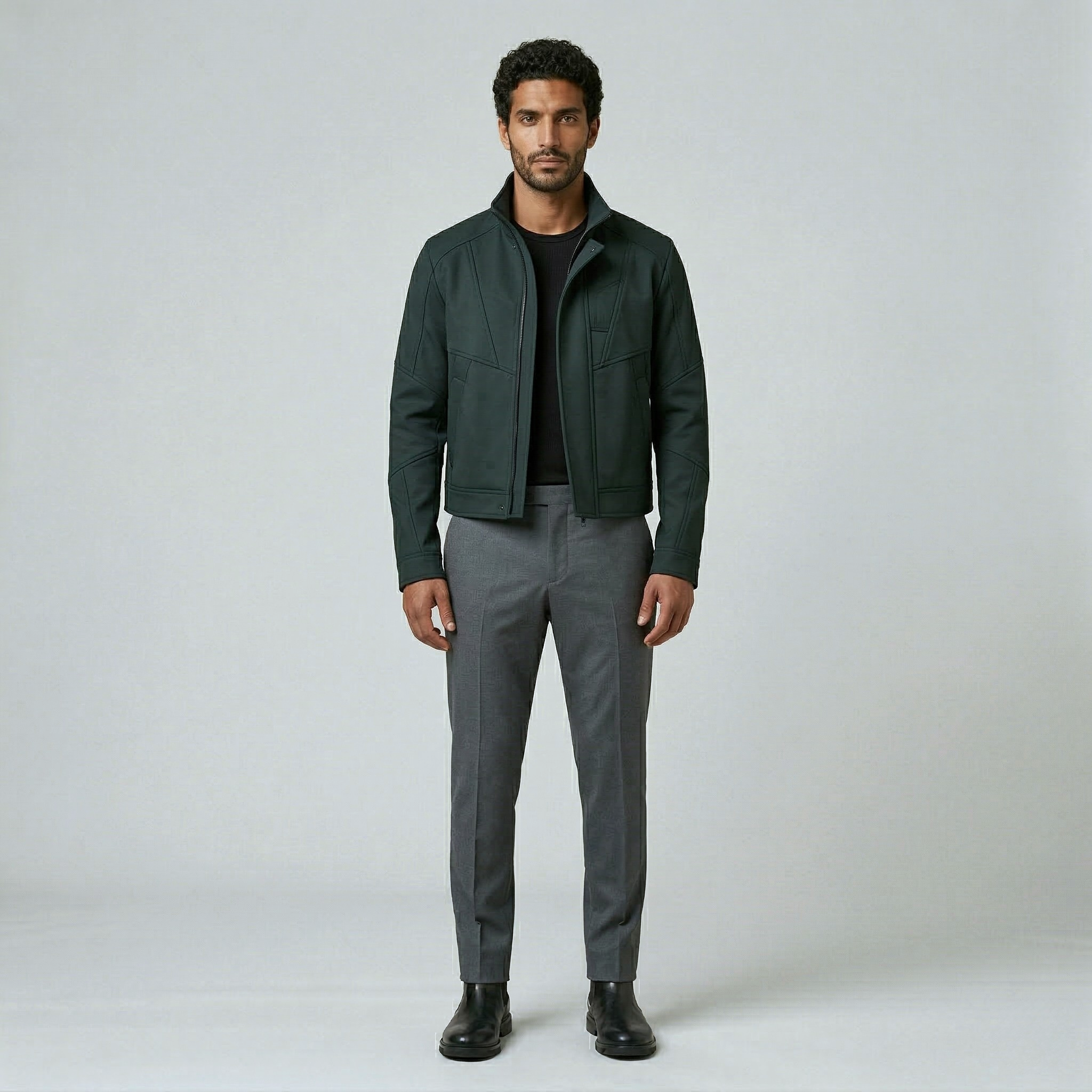 Men's Structured Zip Jacket
