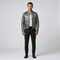 Men's Panel-Detail Moto Jacket