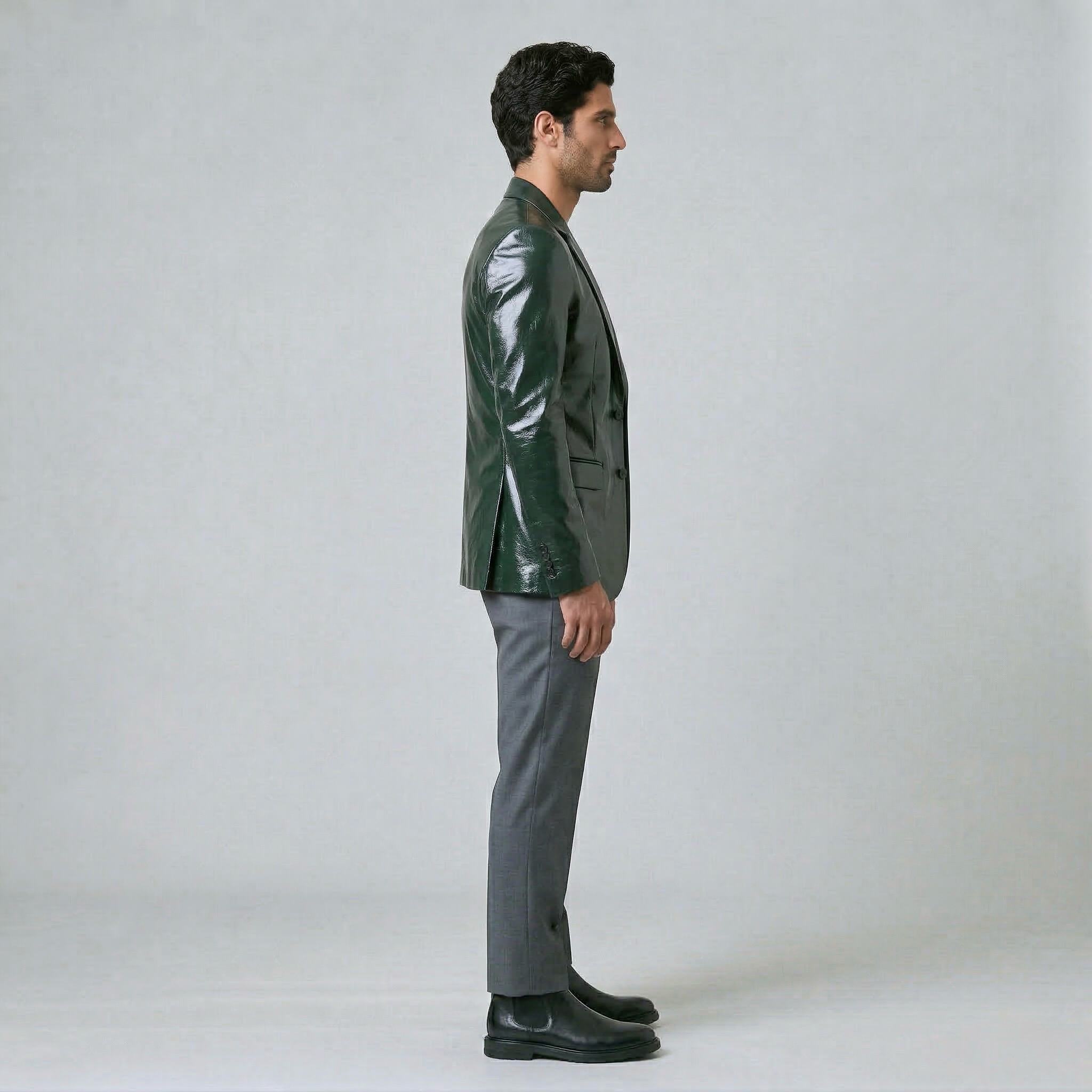 Men's High-Shine Tailored Blazer