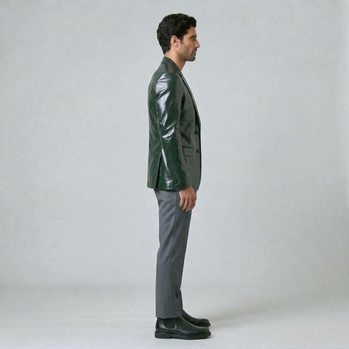 Men's High-Shine Tailored Blazer