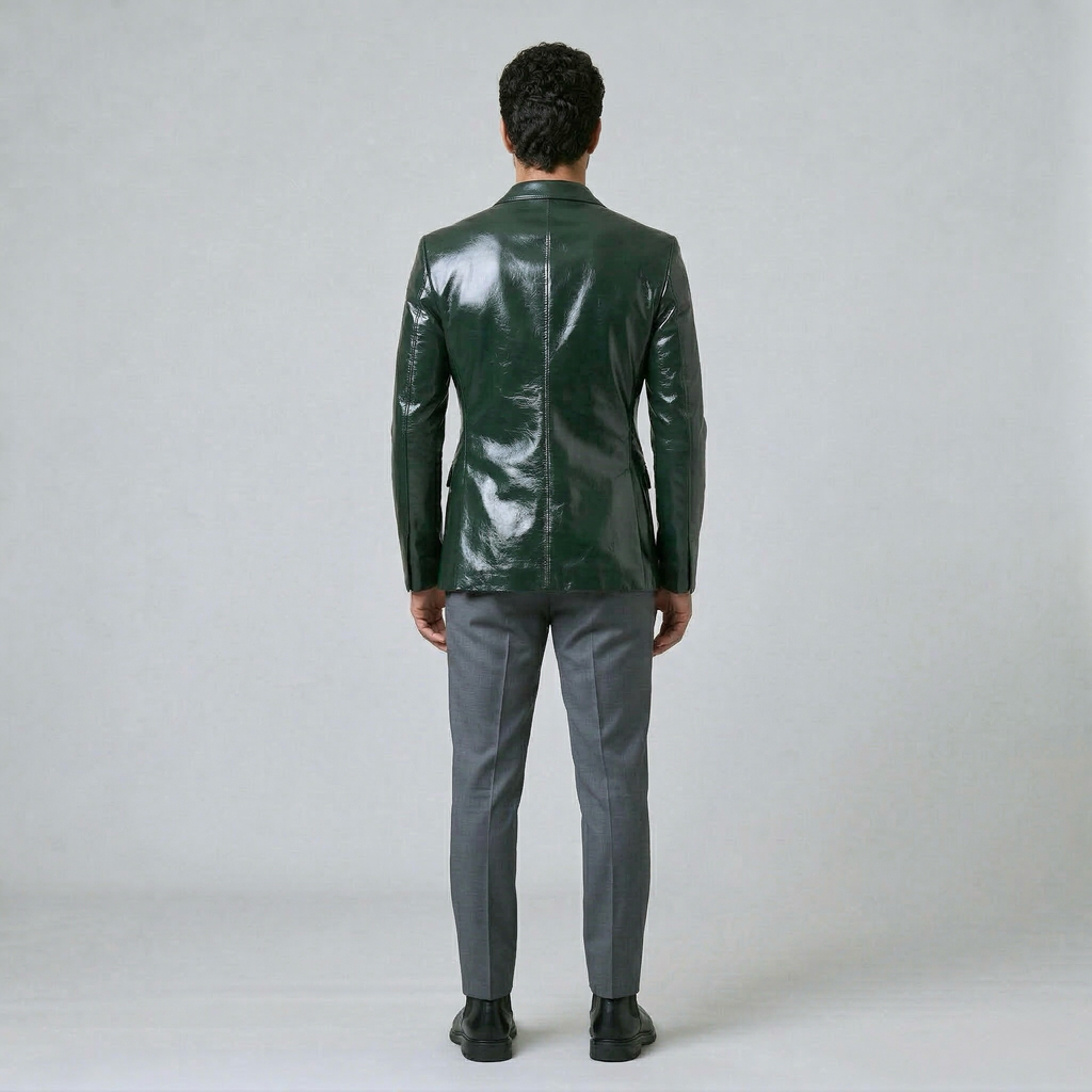 Men's High-Shine Tailored Blazer