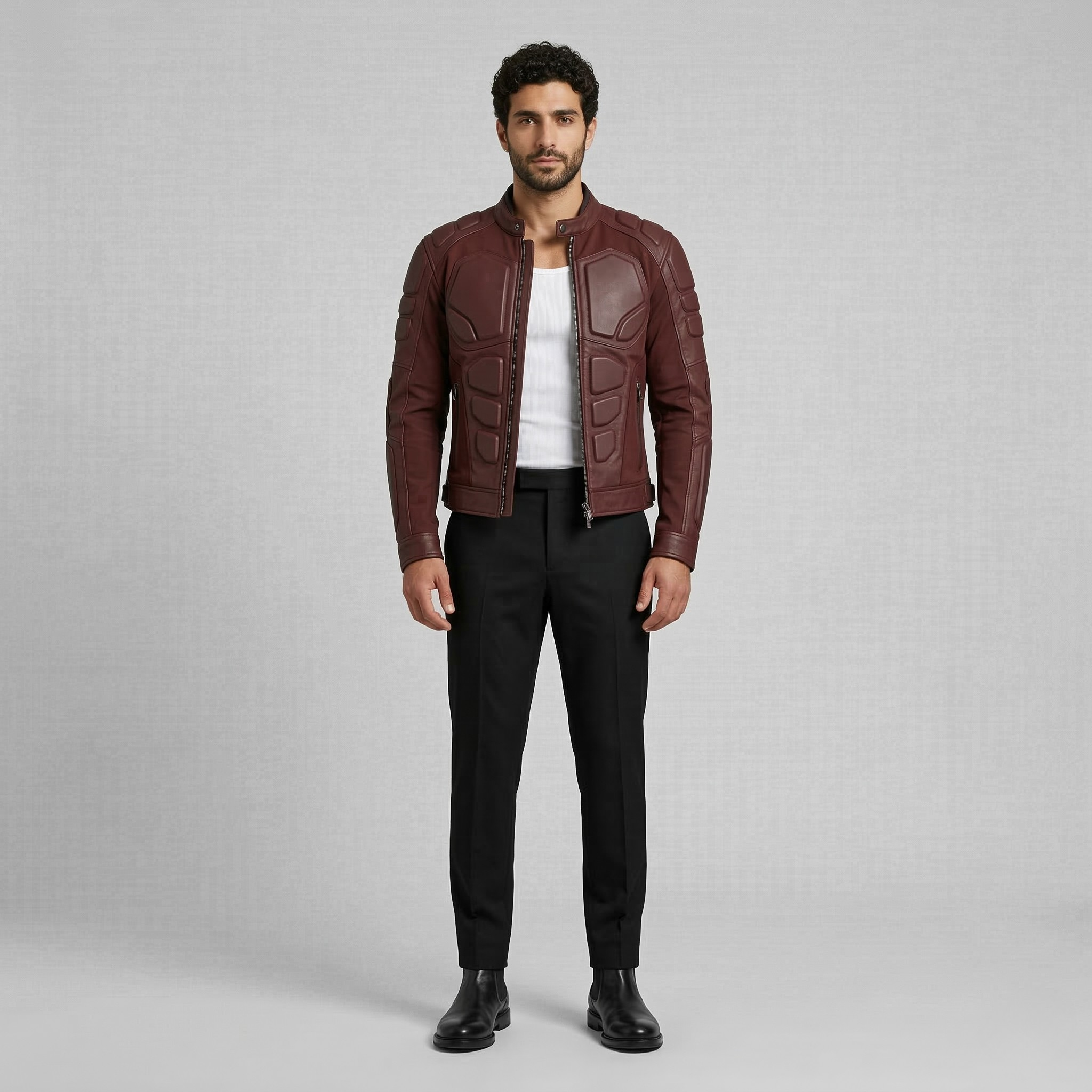 Men's Structured Moto Jacket