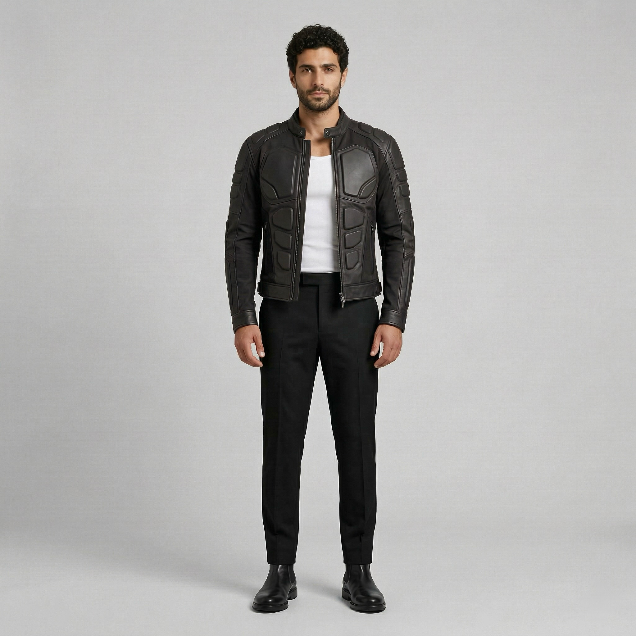 Men's Structured Moto Jacket