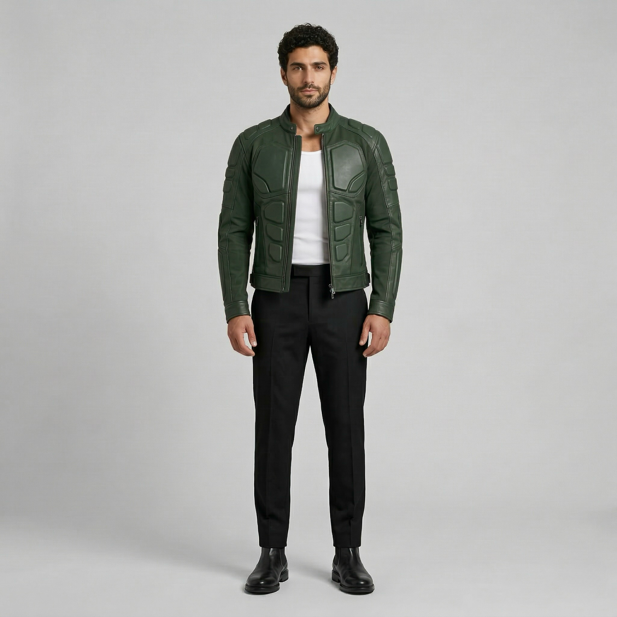 Men's Structured Moto Jacket
