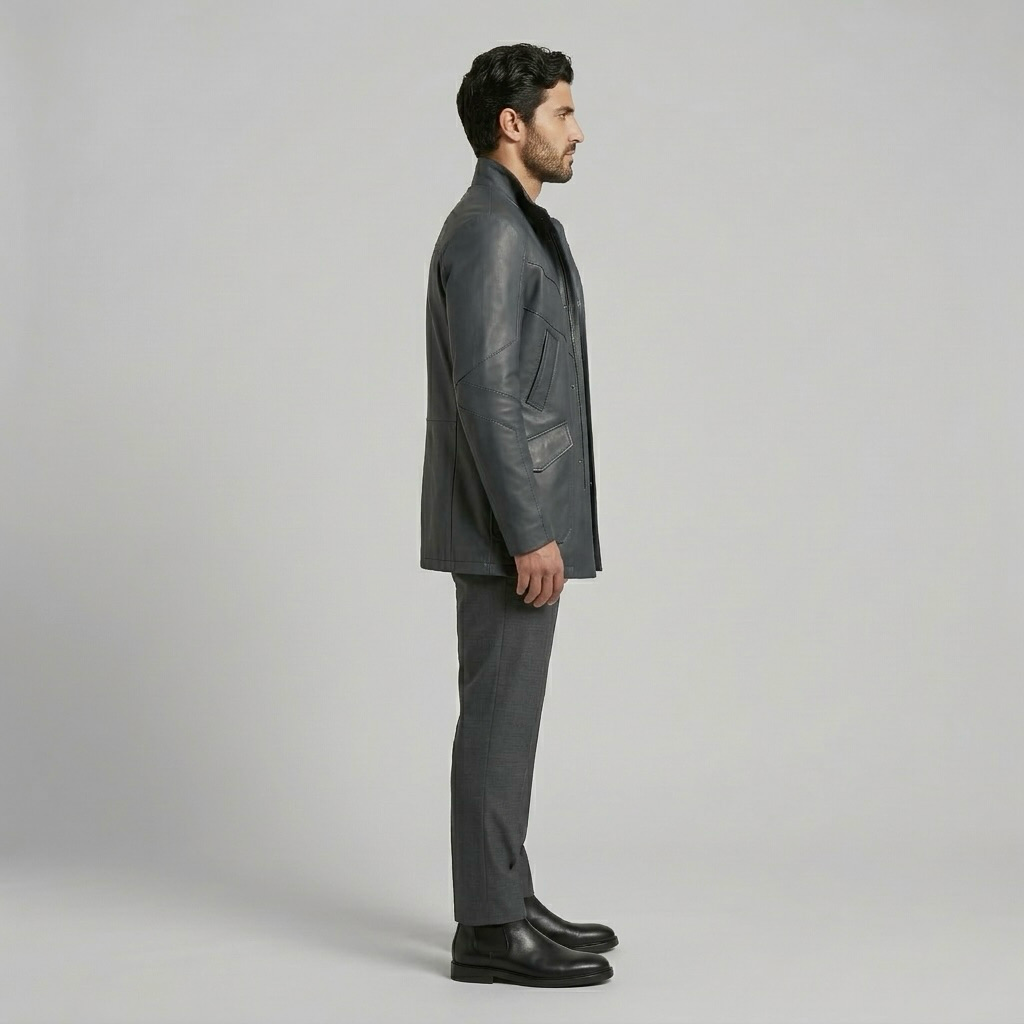 Men's Zip-Front Structured Jacket