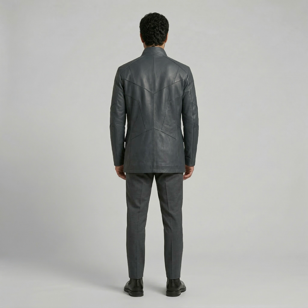 Men's Zip-Front Structured Jacket