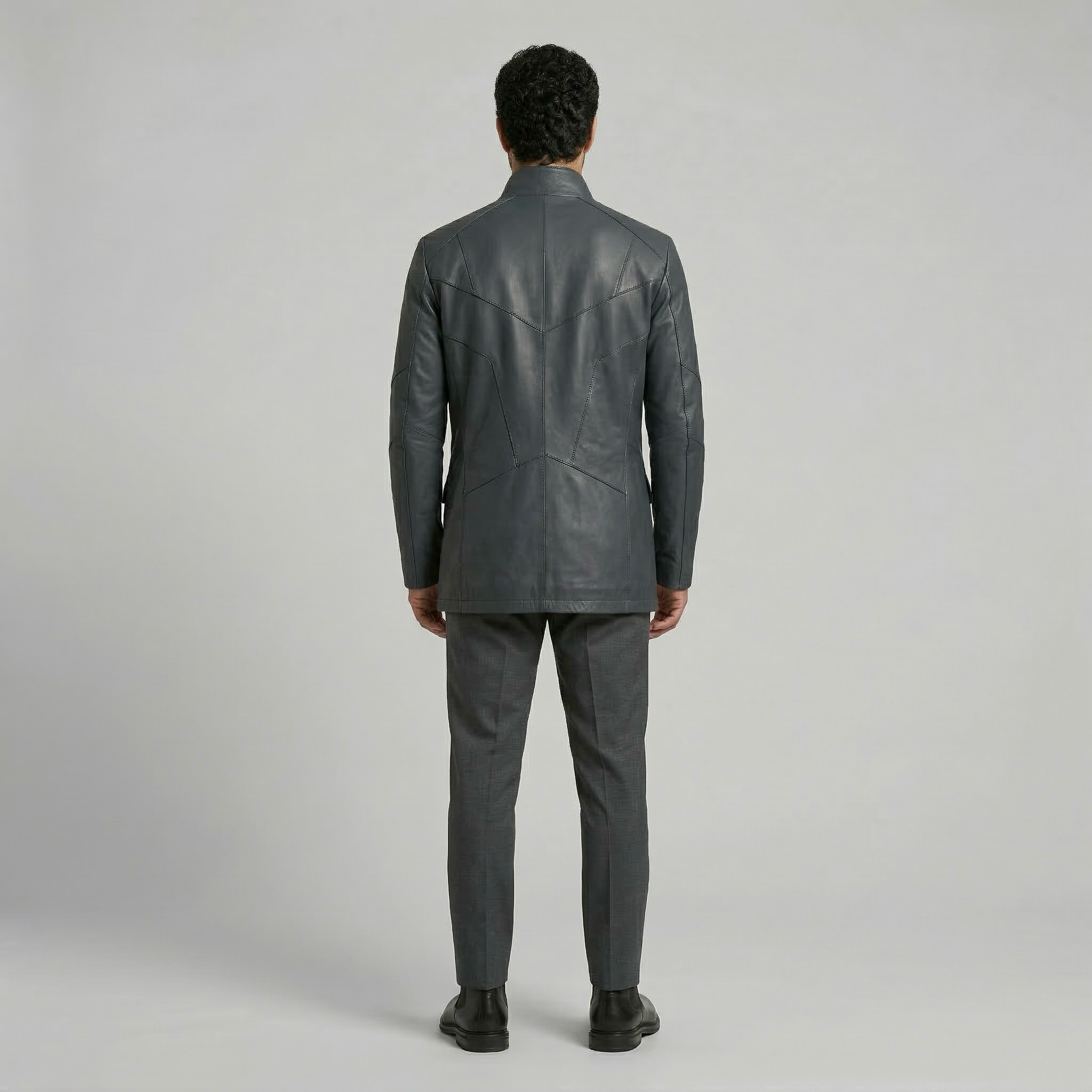 Men's Zip-Front Structured Jacket