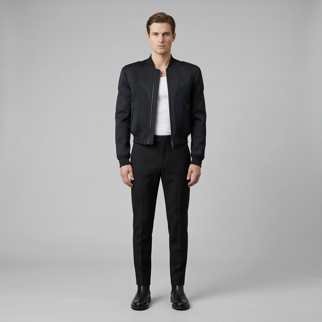 Men's Contour Panel Bomber Jacket