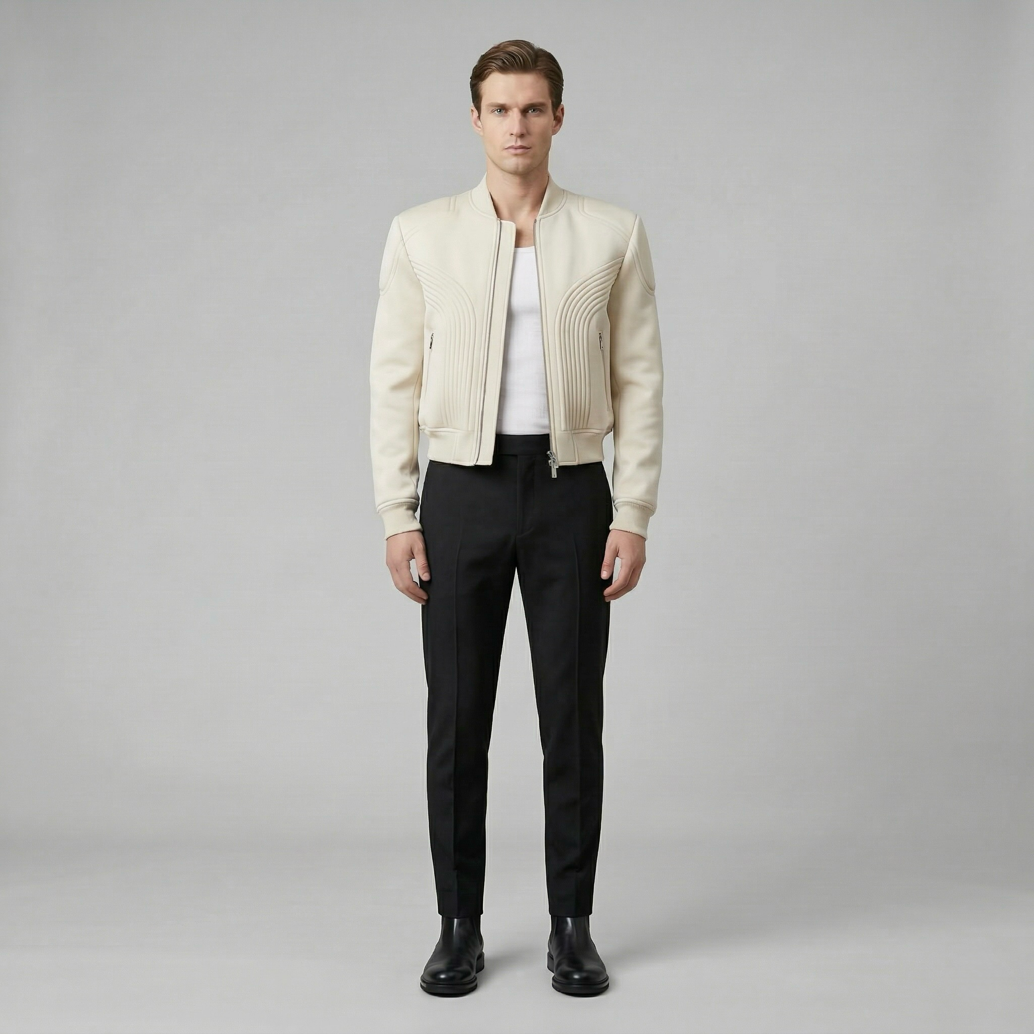 Men's Contour Panel Bomber Jacket