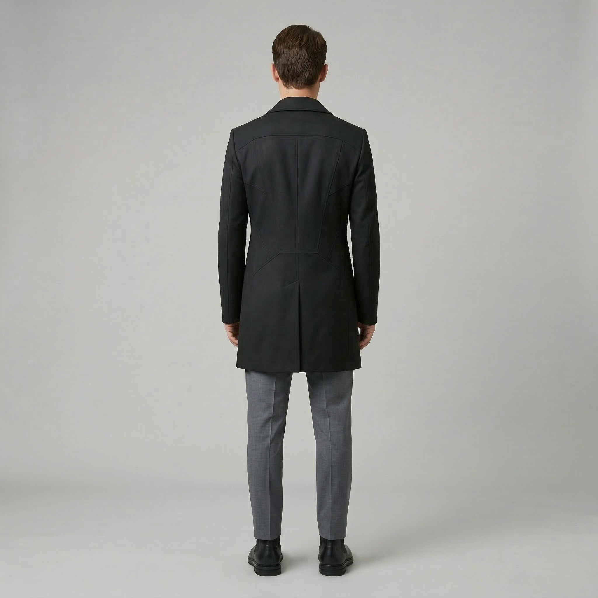 Men's Asymmetric Long Coat