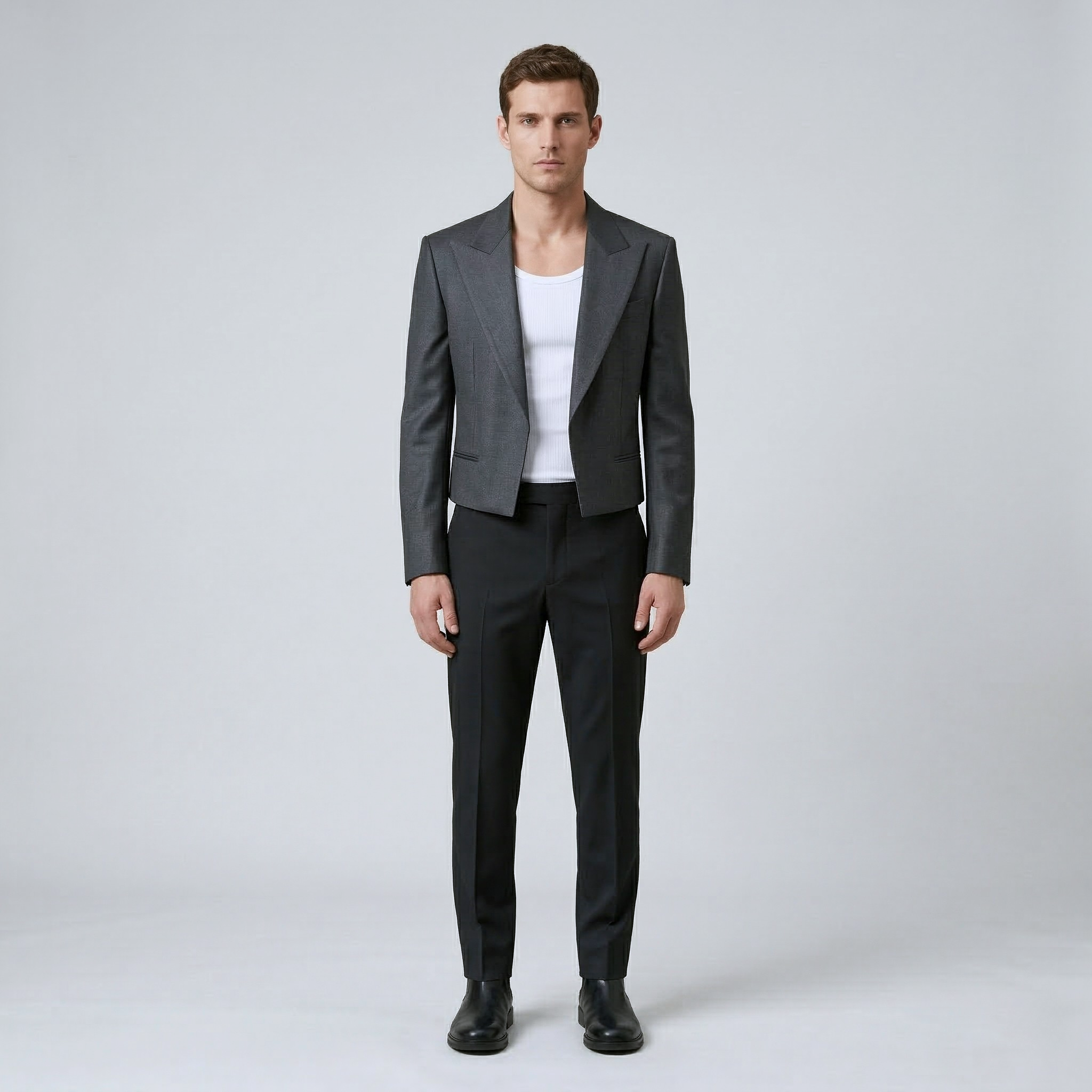 Men's Cropped Tailored Blazer