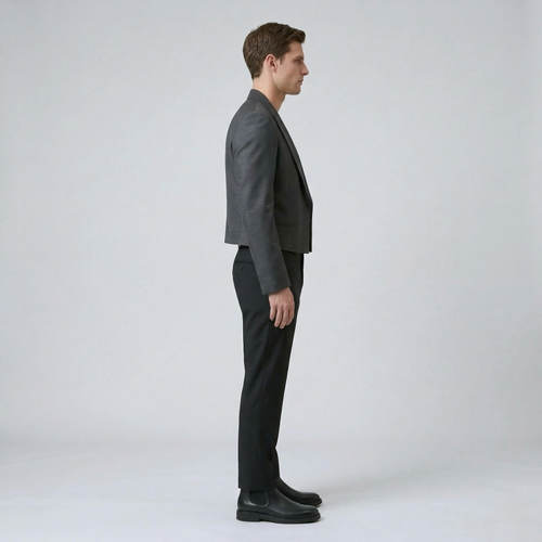 Men's Cropped Tailored Blazer