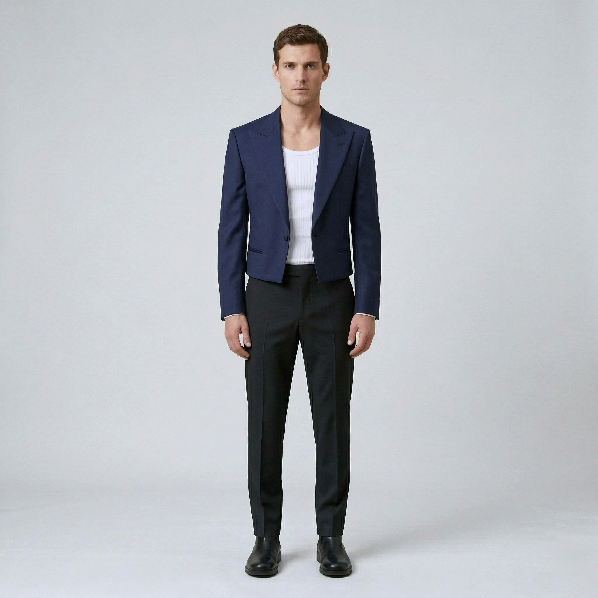 Men's Cropped Tailored Blazer