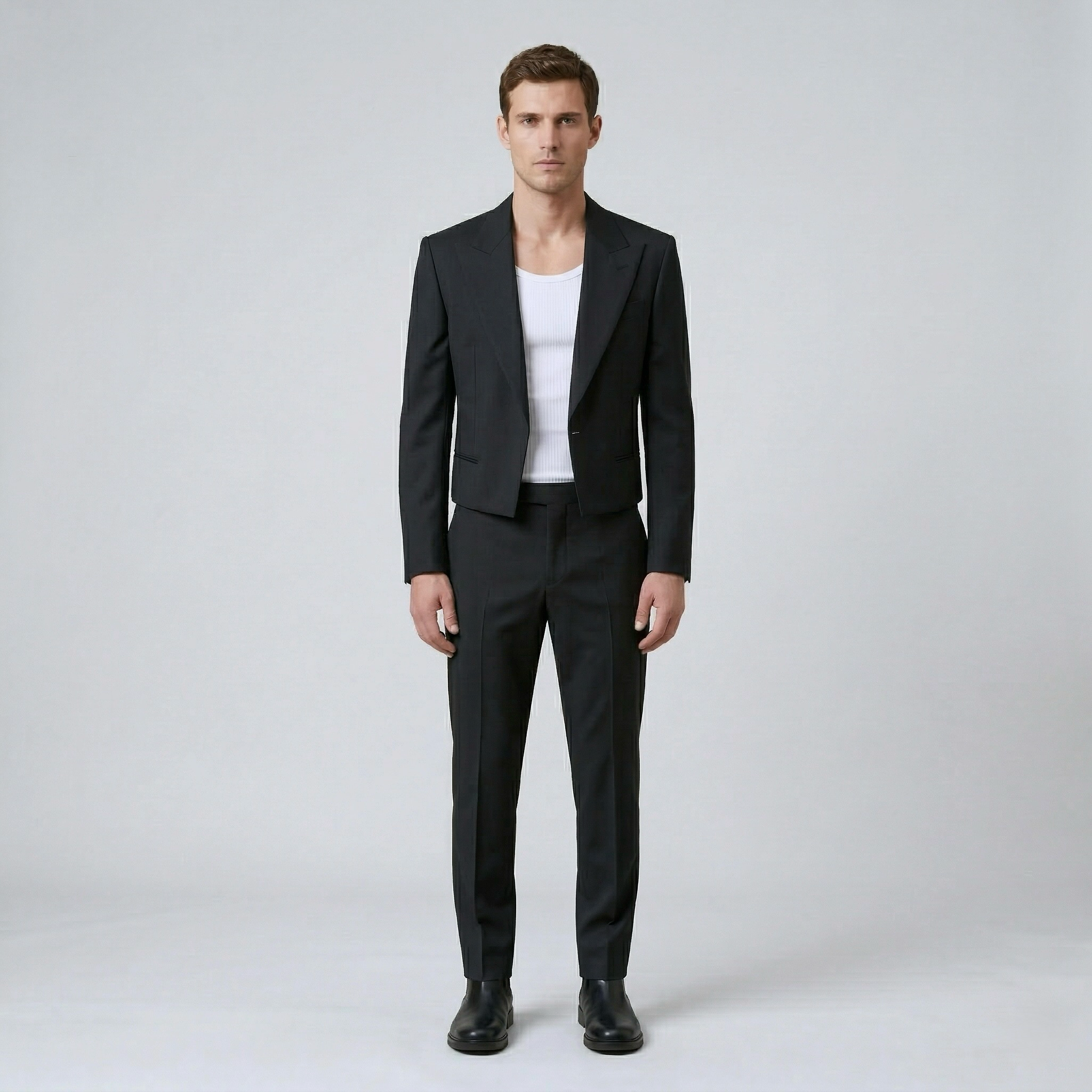 Men's Cropped Tailored Blazer