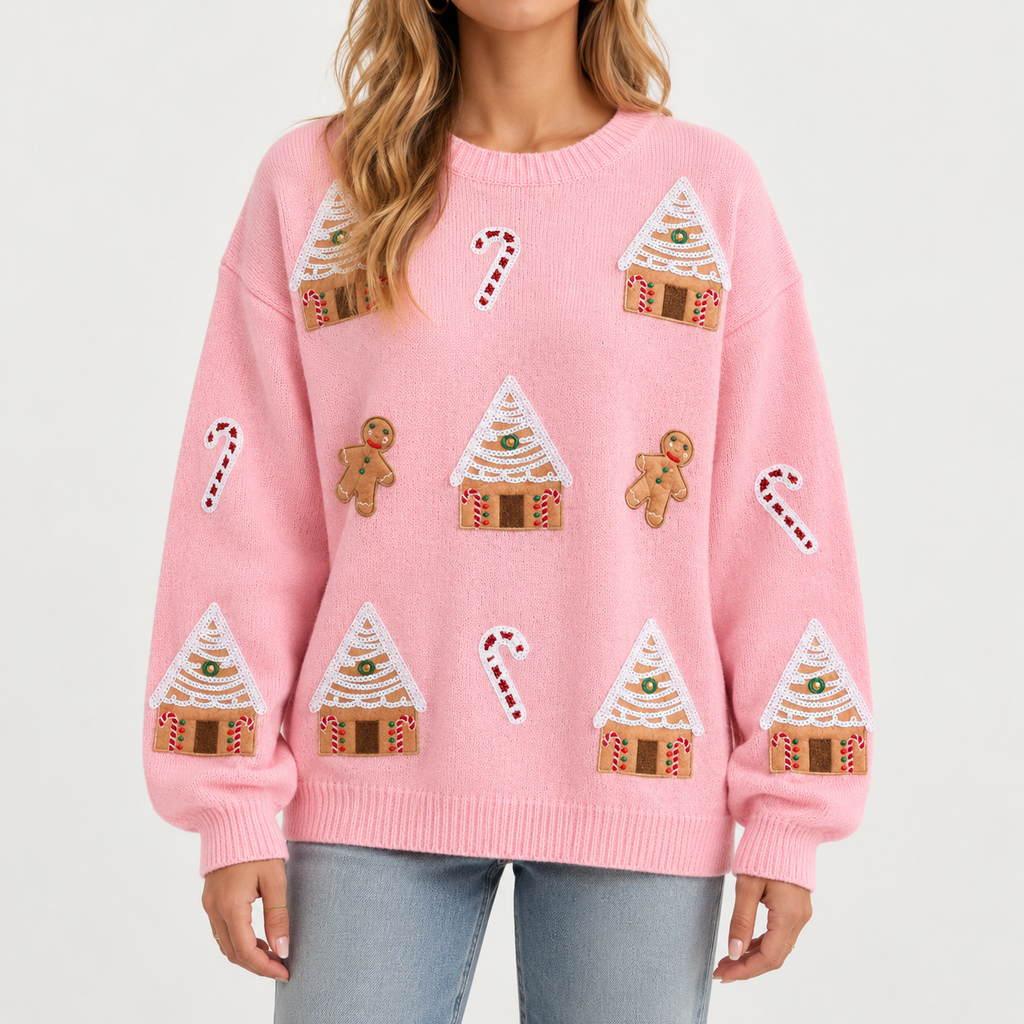 Ella – Gingerbread Christmas Sweater