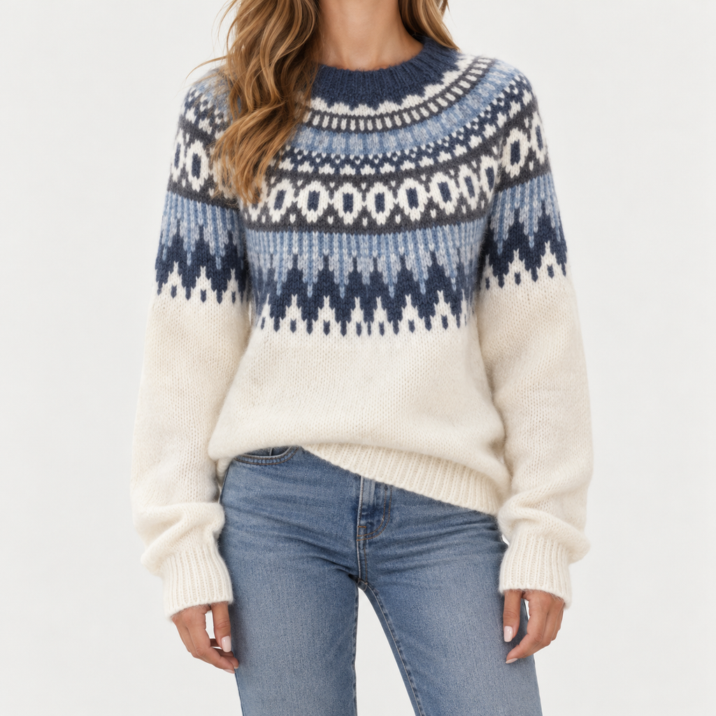 Delphine – Fair Isle Knit Sweater