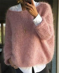 Abigail Collection | Women's Soft Knit Winter Sweater with Comfortable Fit | Long Sleeve Crew Neck for Everyday Wear 0