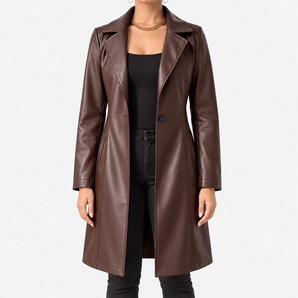  Alice - Sleek Longline Trench Coat 