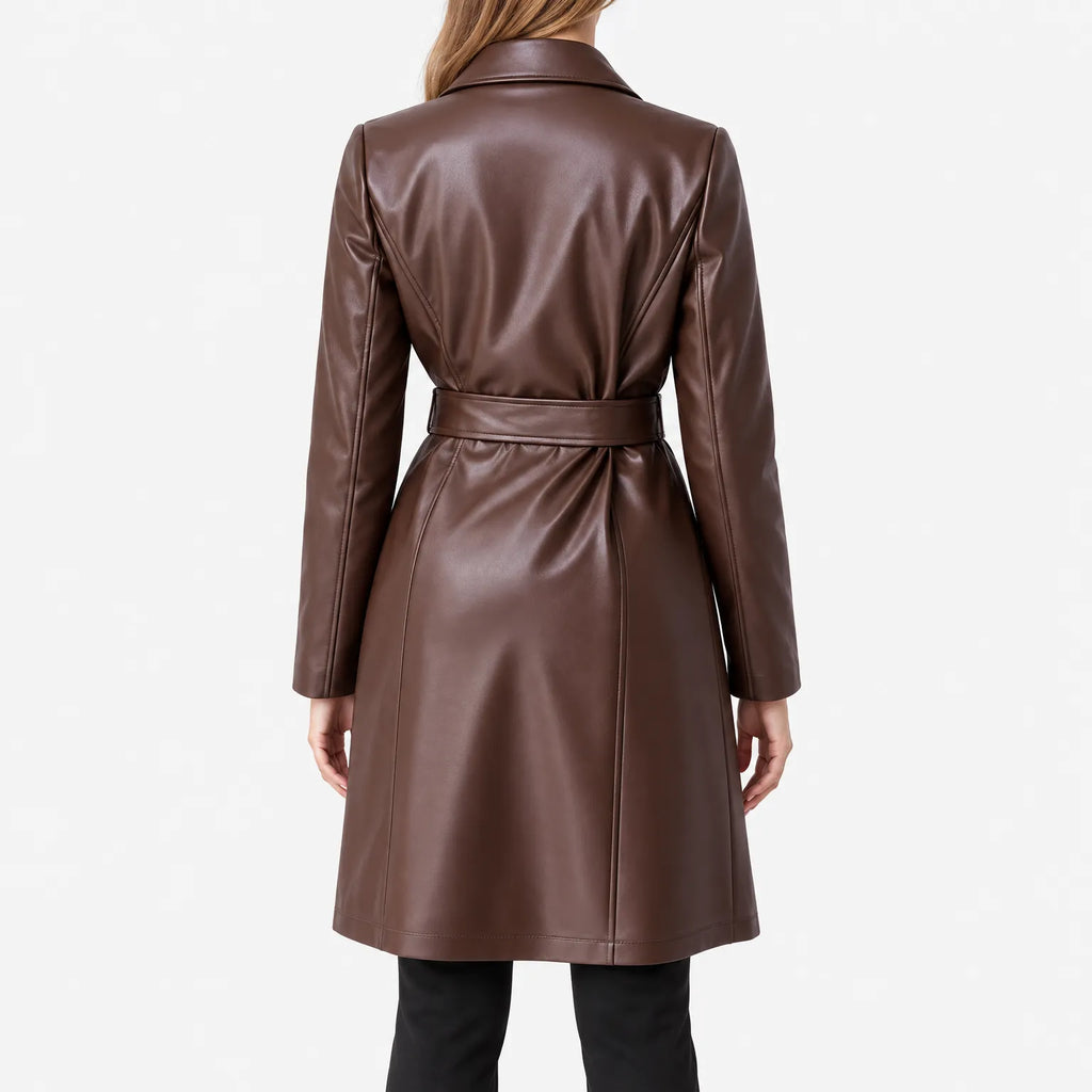  Alice - Sleek Longline Trench Coat 