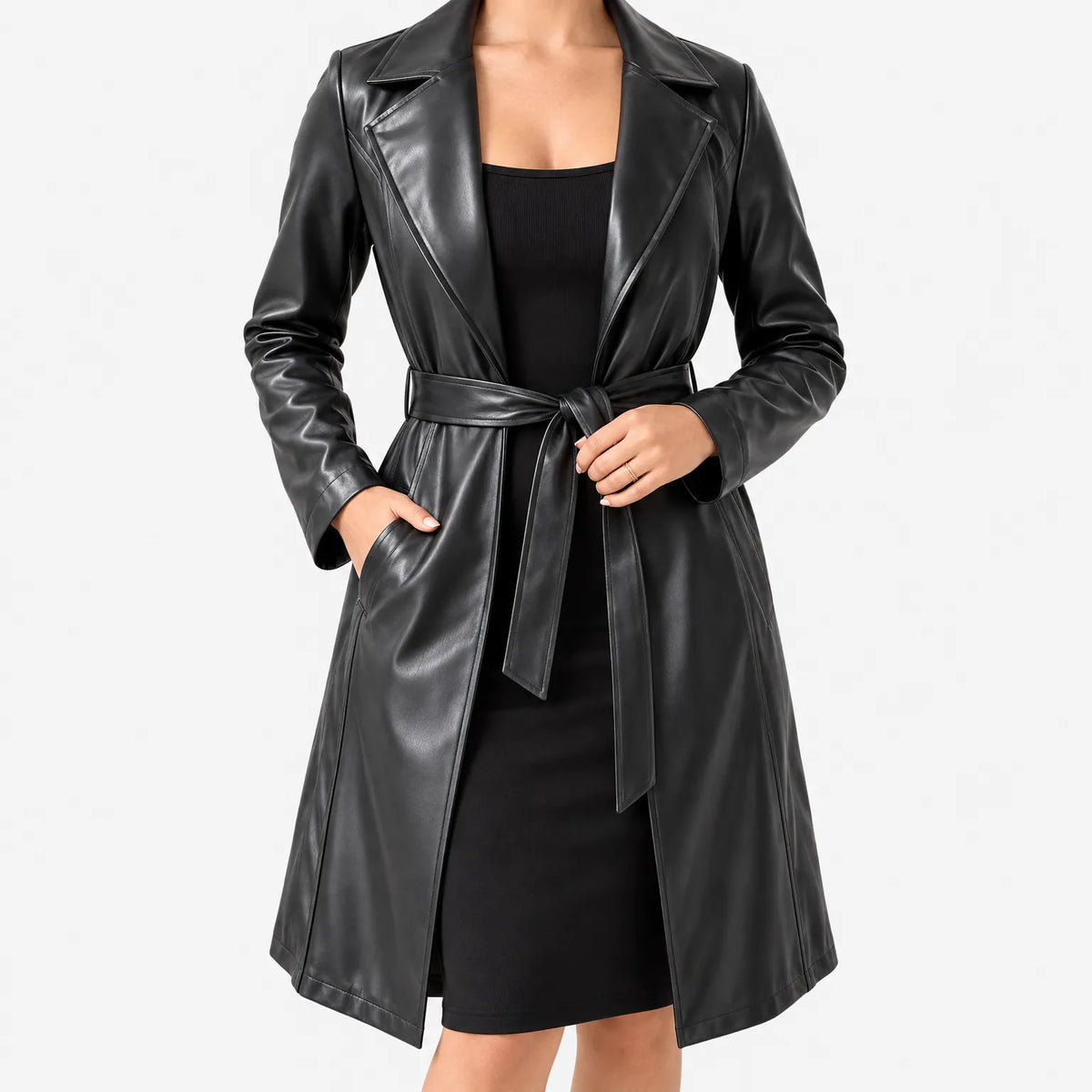  Alice - Sleek Longline Trench Coat 