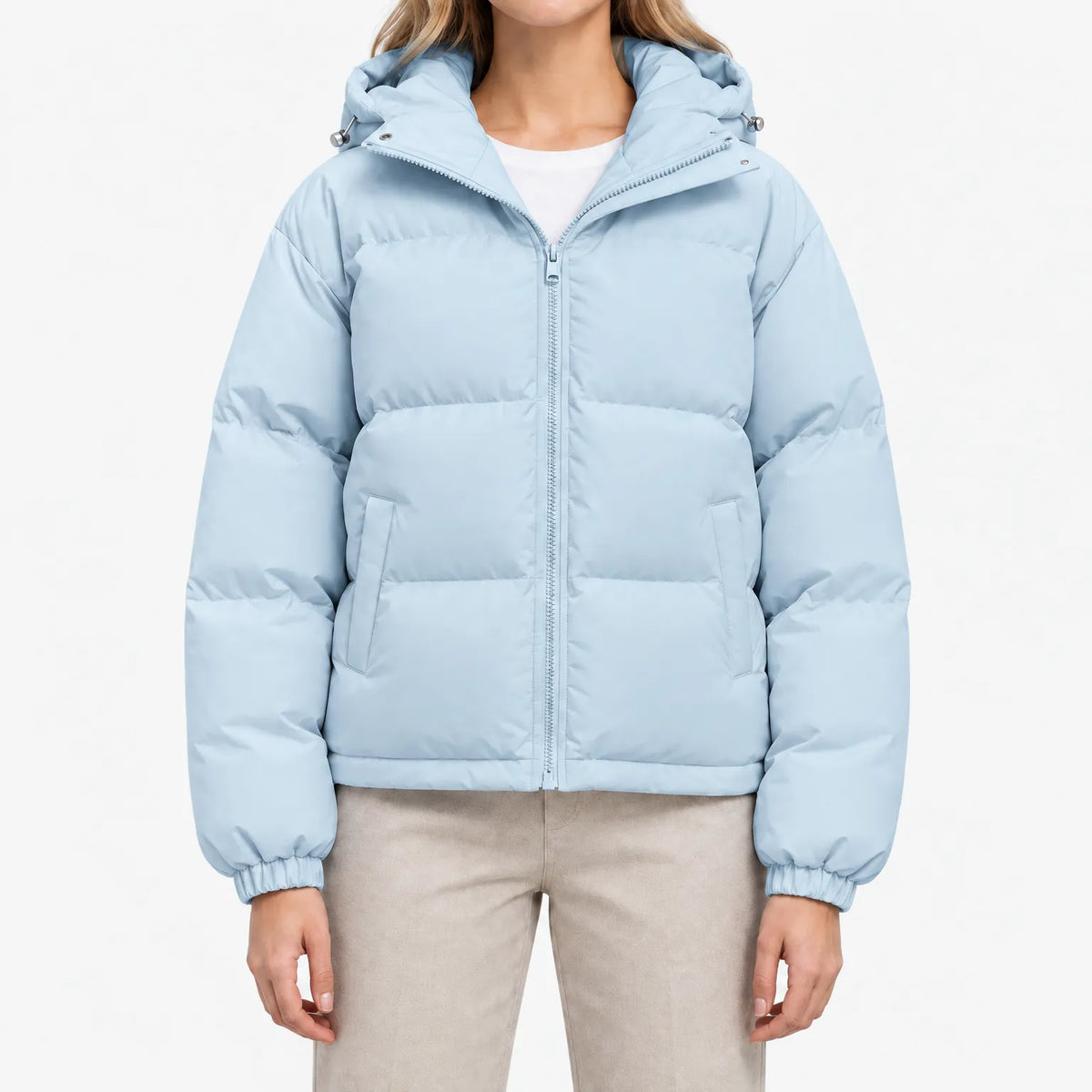 Alma  - Quilted Zip-Up Puffer Jacket