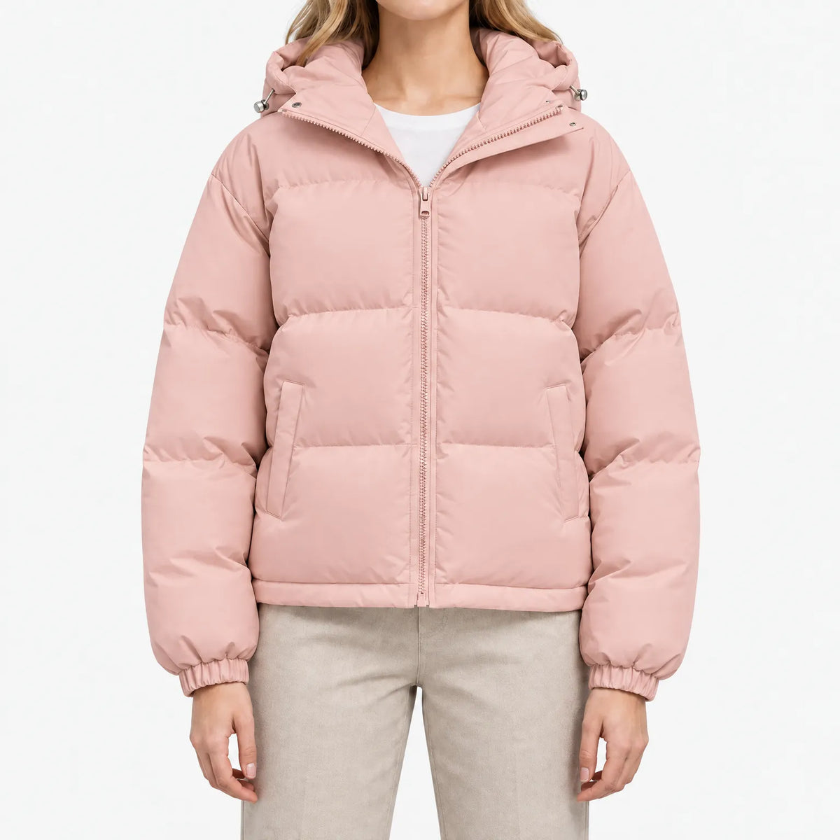 Alma  - Quilted Zip-Up Puffer Jacket