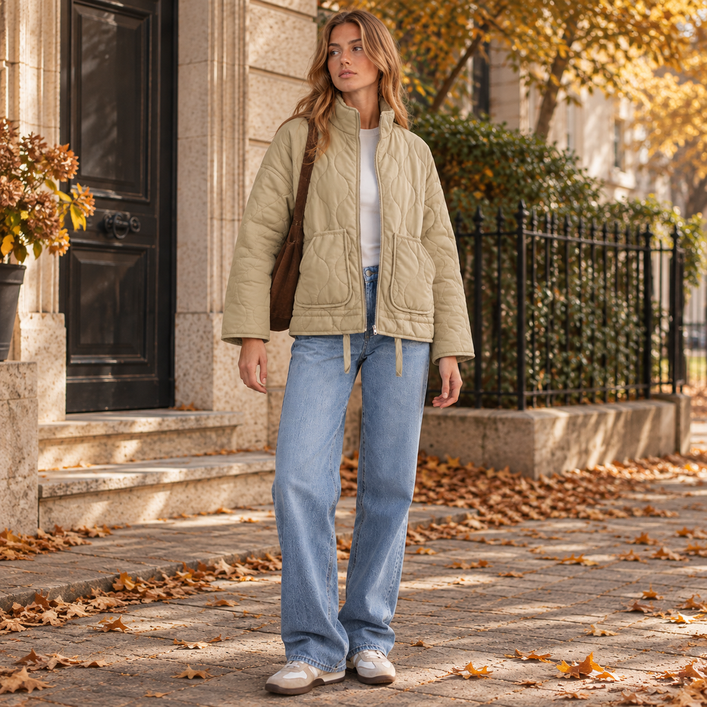 Aveline – Wave Quilted Jacket
