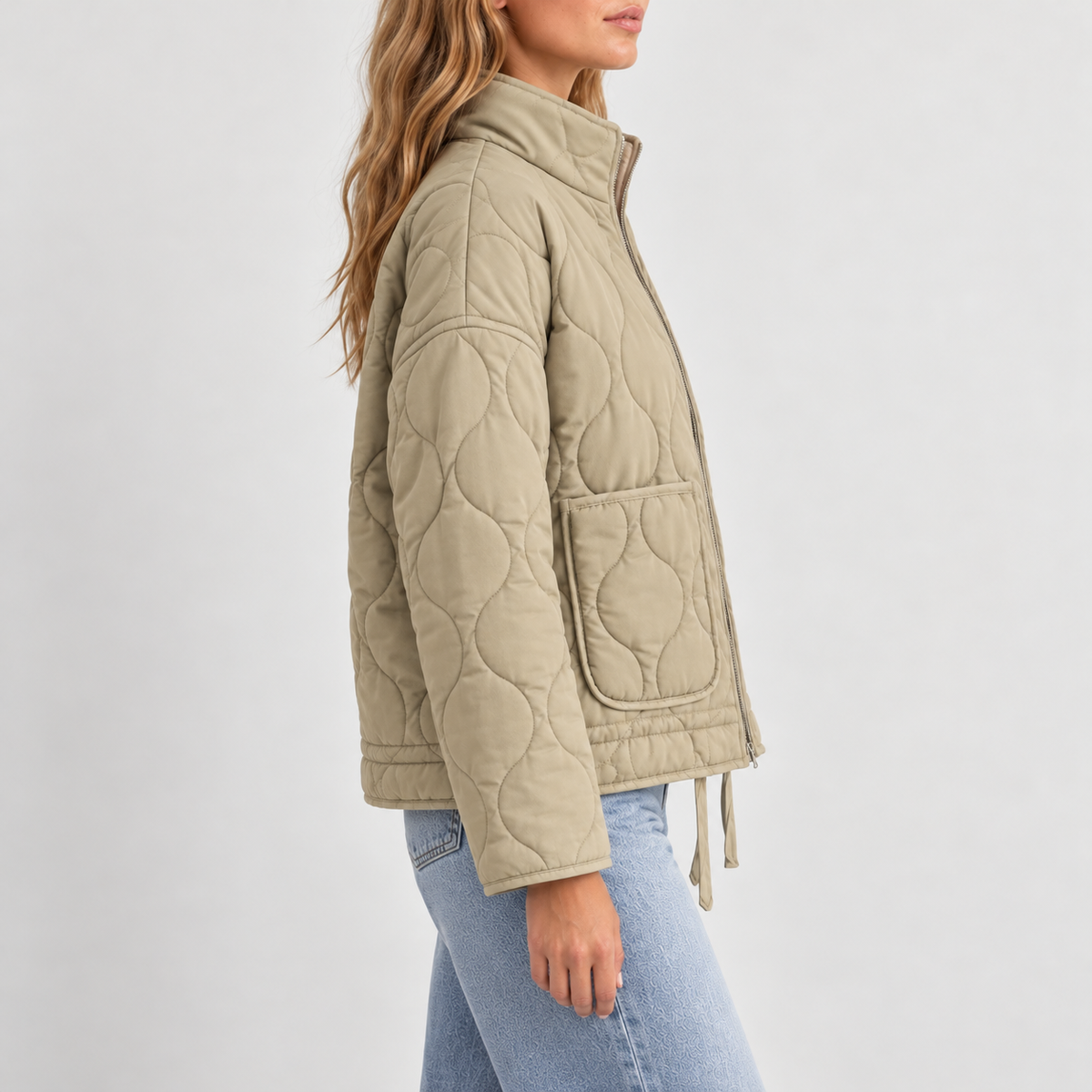 Aveline – Wave Quilted Jacket