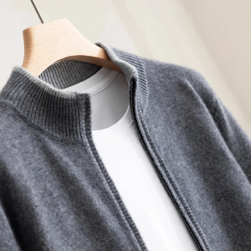 Cameron  - Mens Full Zip Knit Cardigan