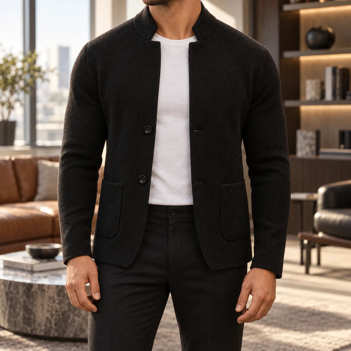 Carl  - Casual Knit Blazer