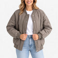 Christina  - Quilted Relaxed Fit Bomber Jacket