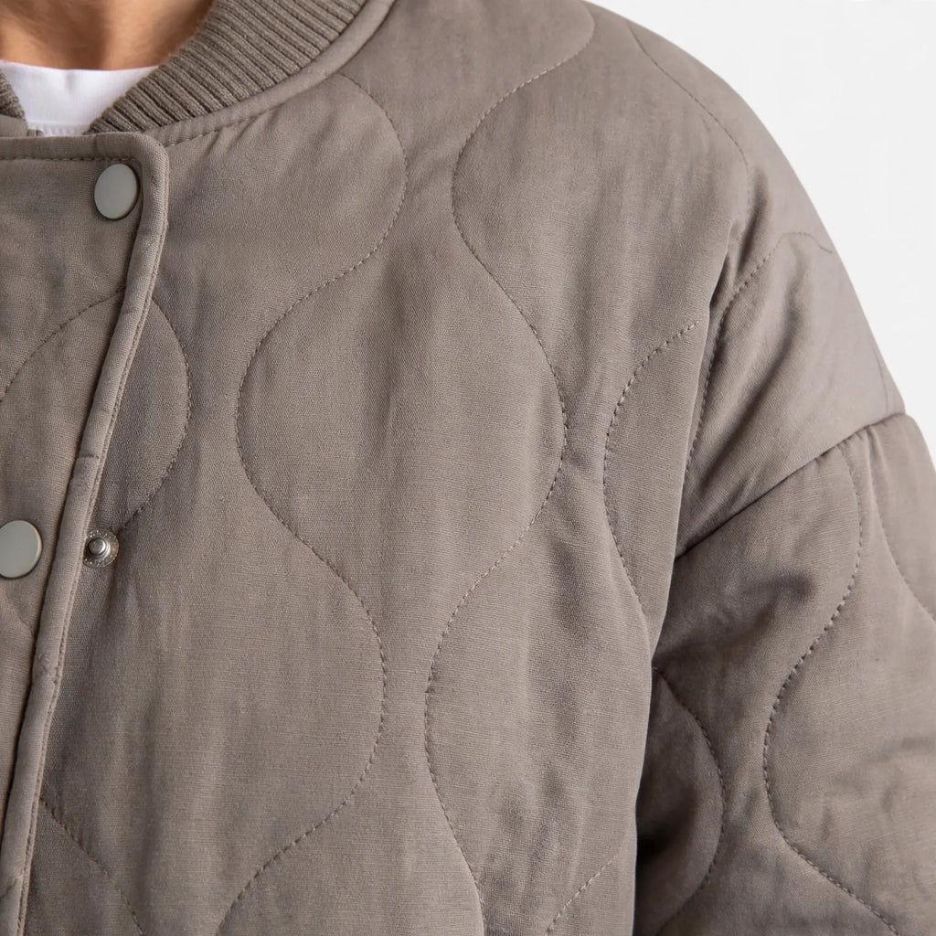 Christina  - Quilted Relaxed Fit Bomber Jacket