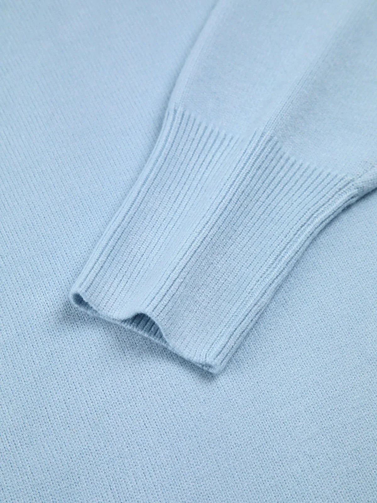 Colleen Collection | Women's Oversized Turtleneck Sweater with Elbow Slit Design | Ribbed Knit Fabric for Comfortable Layering 5