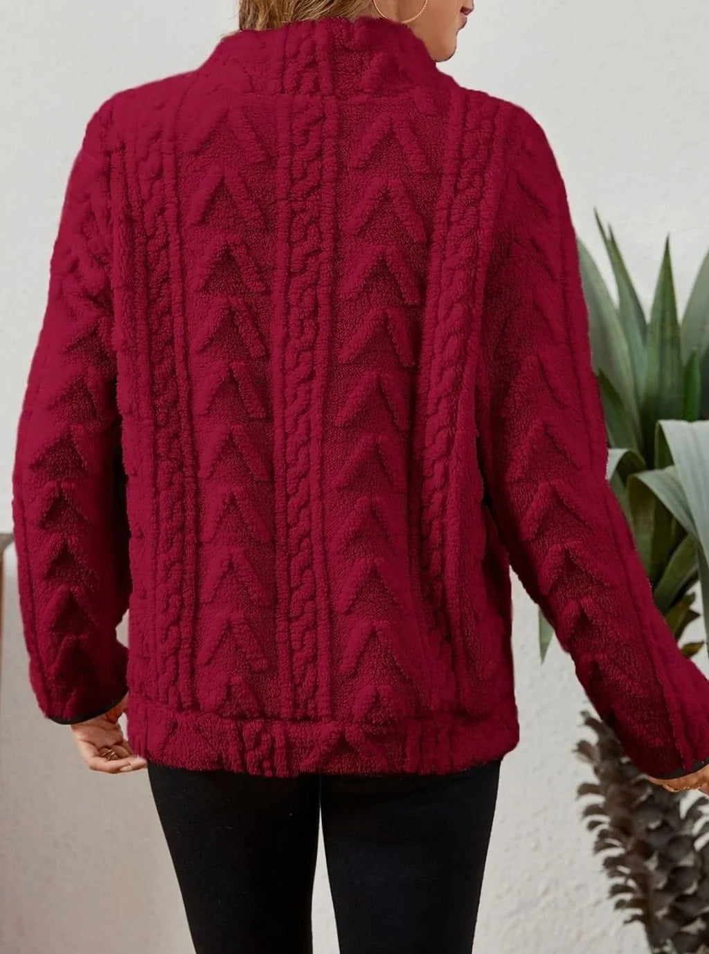 CozyWear | Women's Fleece Half-Zip Pullover with Kangaroo Pocket | Relaxed Fit Sweater for Warmth and Comfort 8